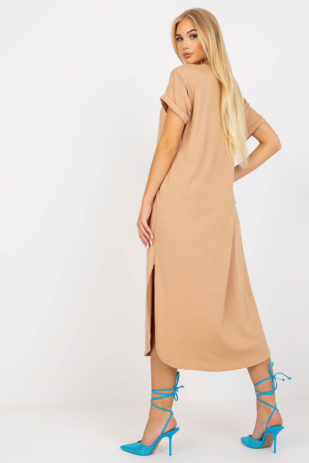  Sukienka Model TW-SK-OB031.11 Camel - Och Bella 