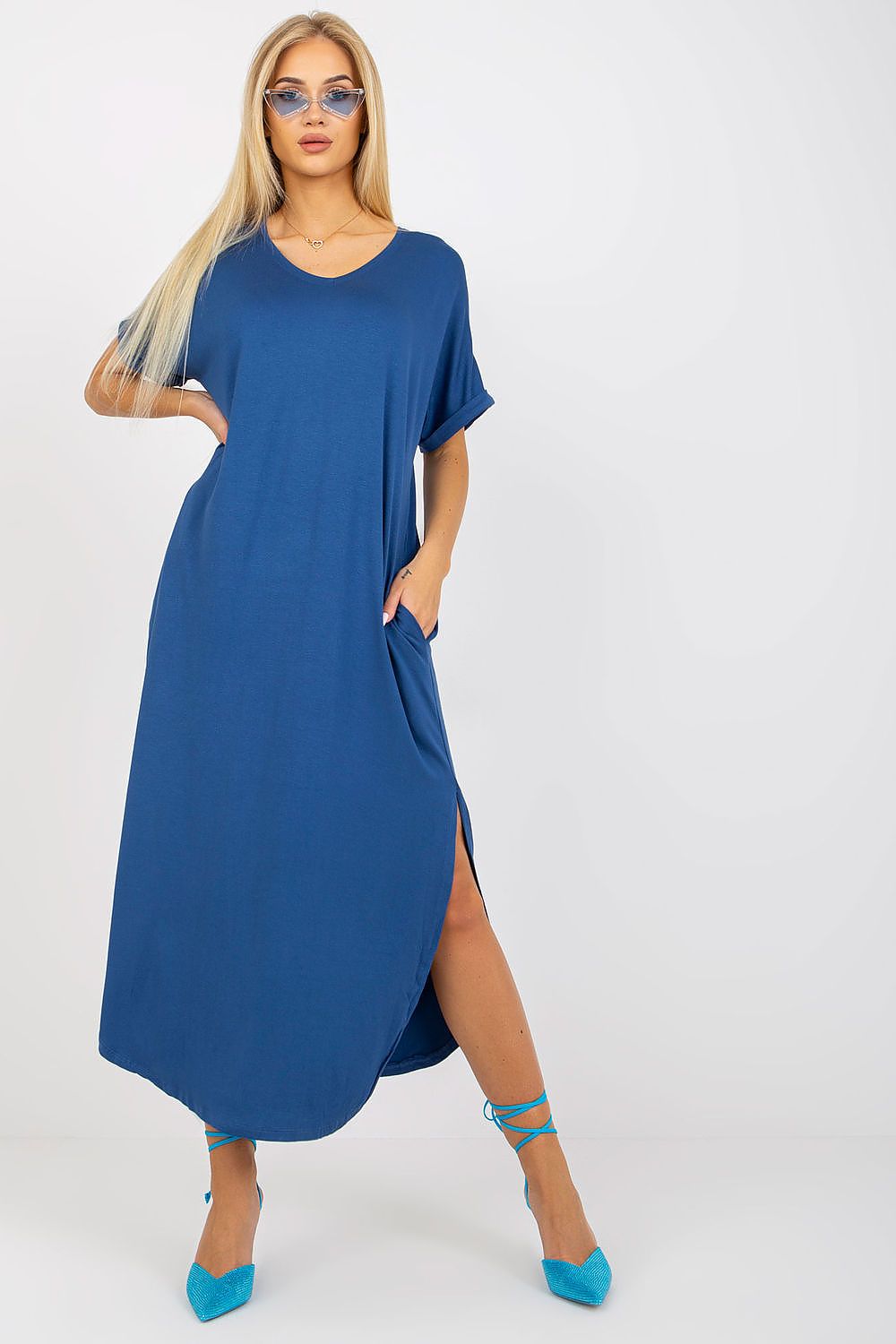  Sukienka Model TW-SK-OB031.11 Dark Blue - Och Bella 
