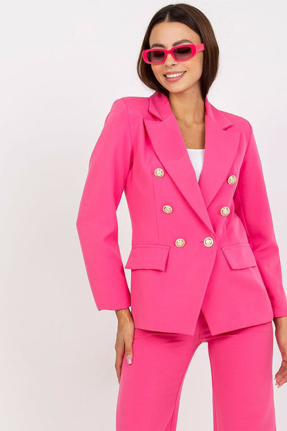   Marynarka Damska Model DHJ-MA-15555.00P Dark Pink - Italy Moda 