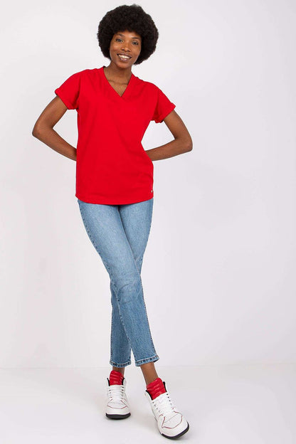  T-shirt Damski Model RV-TS-7666.19 Red - BFG 