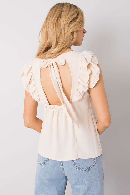   Bluzka Model TW-BZ-BI-BF002.88 Light Beige - Och Bella 