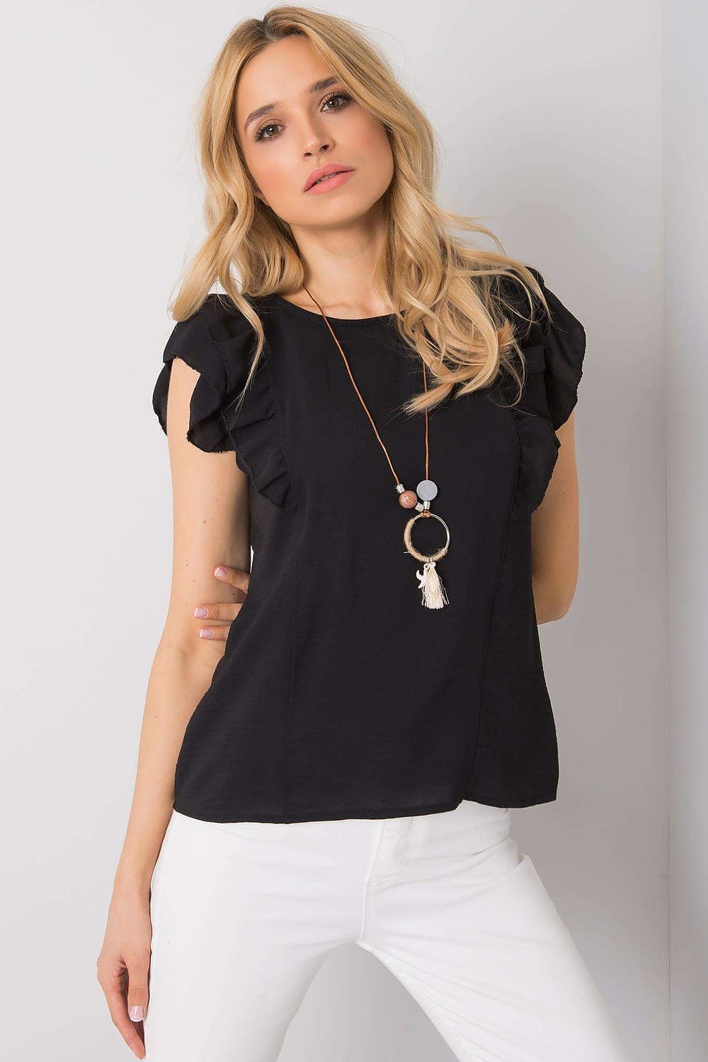   Bluzka Model TW-BZ-BI-BF002.88 Black - Och Bella 