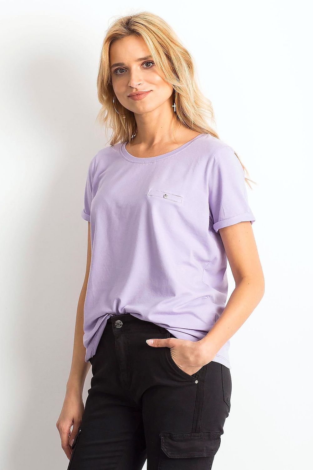   T-shirt Damski Model RV-TS-4838.55P Light Violet - BFG 