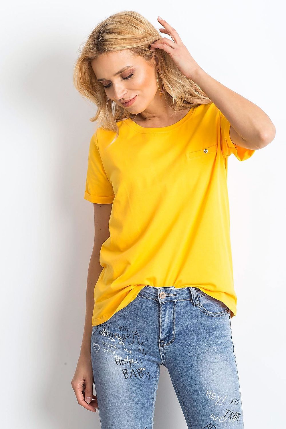   T-shirt Damski Model RV-TS-4838.14P Light Orange - BFG 