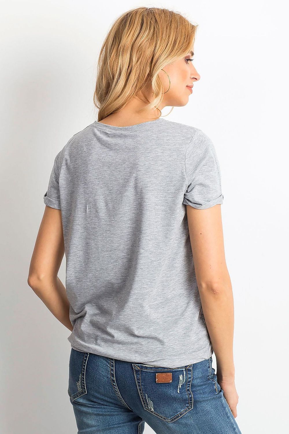   T-shirt Damski Model RV-TS-4838.42P Grey - BFG 