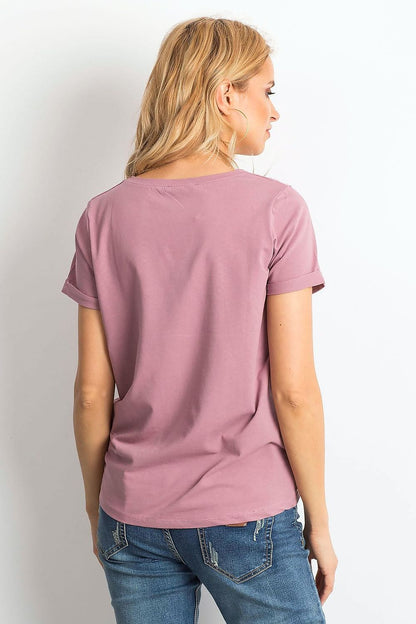   T-shirt Damski Model RV-TS-4838.54P Dark Pink - BFG 