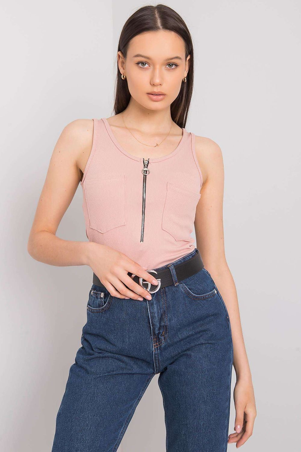 Koszulka Top Model DHJ-TP-13287.36P Light Pink - Italy Moda 