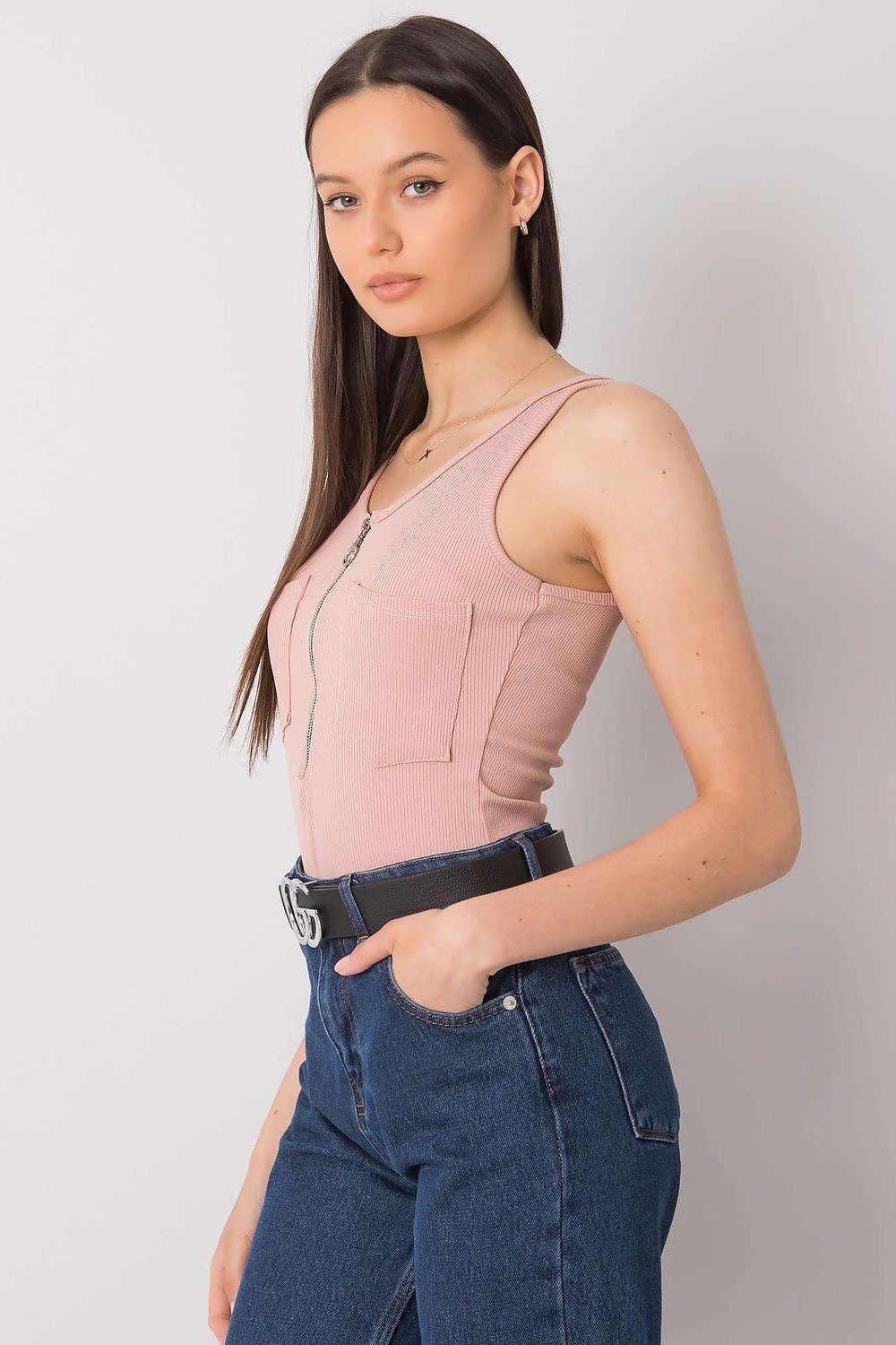  Koszulka Top Model DHJ-TP-13287.36P Light Pink - Italy Moda 