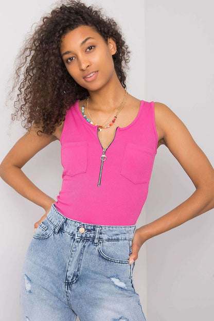  Koszulka Top MOdel DHJ-TP-13287.36P Pink - Italy Moda 