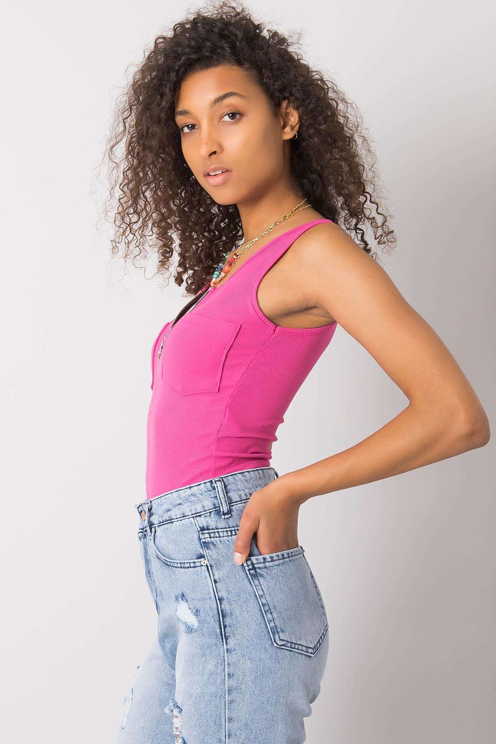  Koszulka Top MOdel DHJ-TP-13287.36P Pink - Italy Moda 