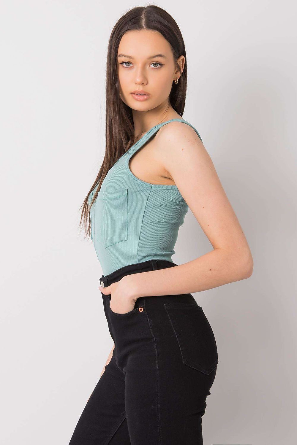  Koszulka Top Model DHJ-TP-13287.36P Mint - Italy Moda 