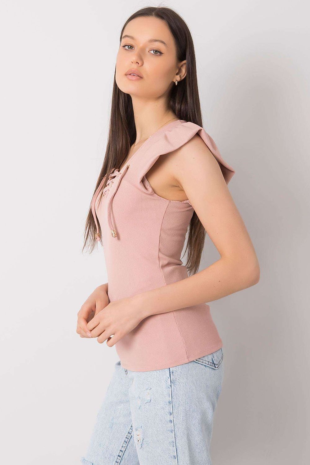   Bluzka Model DHJ-BZ-13301.34P Light Pink - Italy Moda 