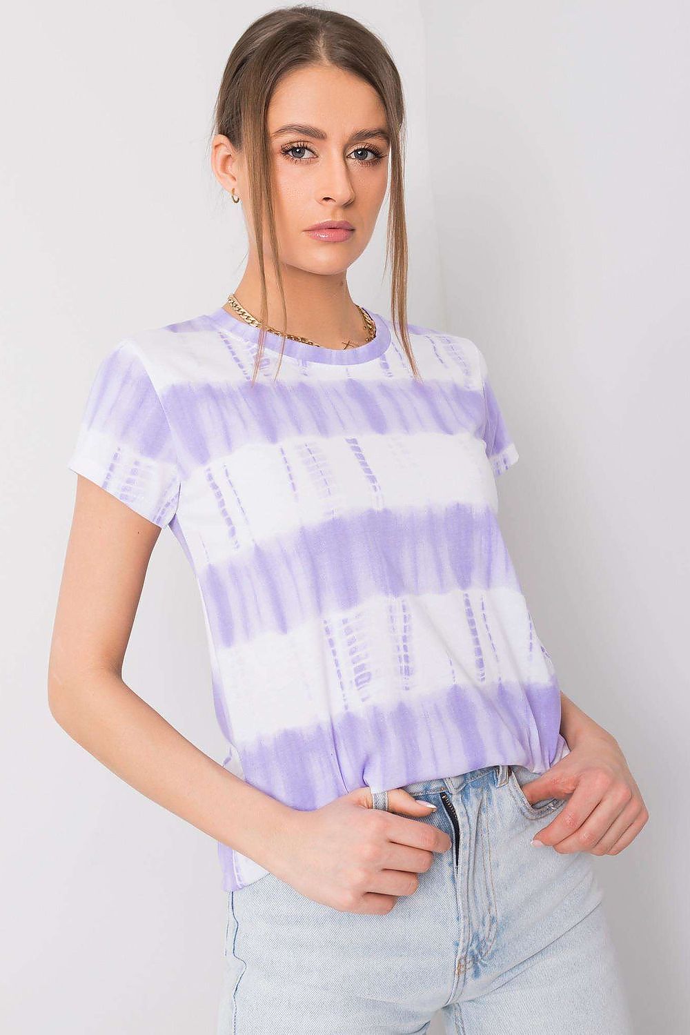   T-shirt Damski Model DHJ-TS-11280-1.10 Light Violet - Italy Moda 