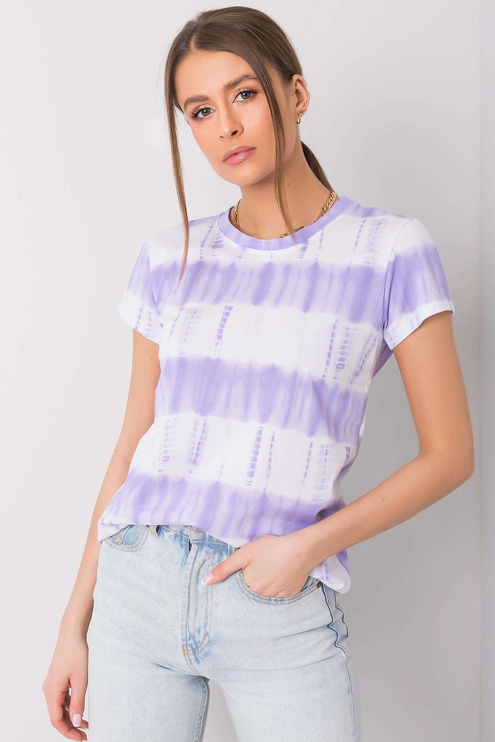   T-shirt Damski Model DHJ-TS-11280-1.10 Light Violet - Italy Moda 