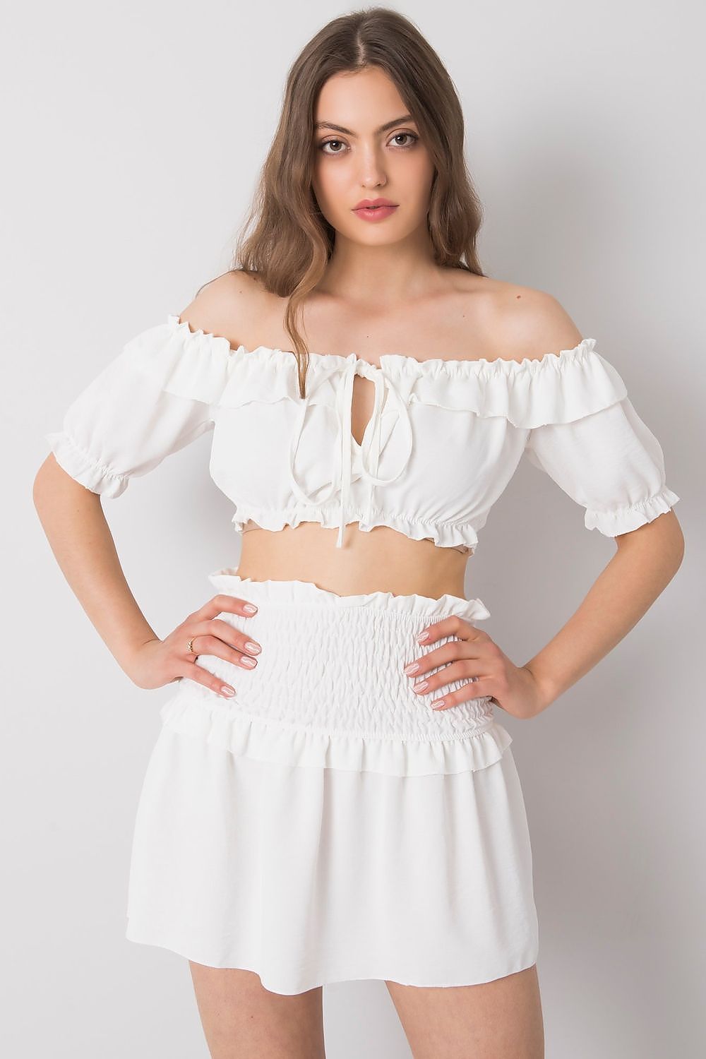   Bluzka Model TW-TP-BI-26718.46 White - Och Bella 