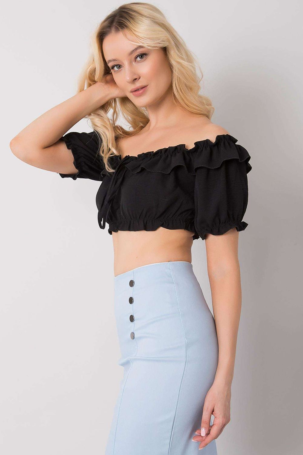  Bluzka Model TW-TP-BI-26718.46 Black - Och Bella 
