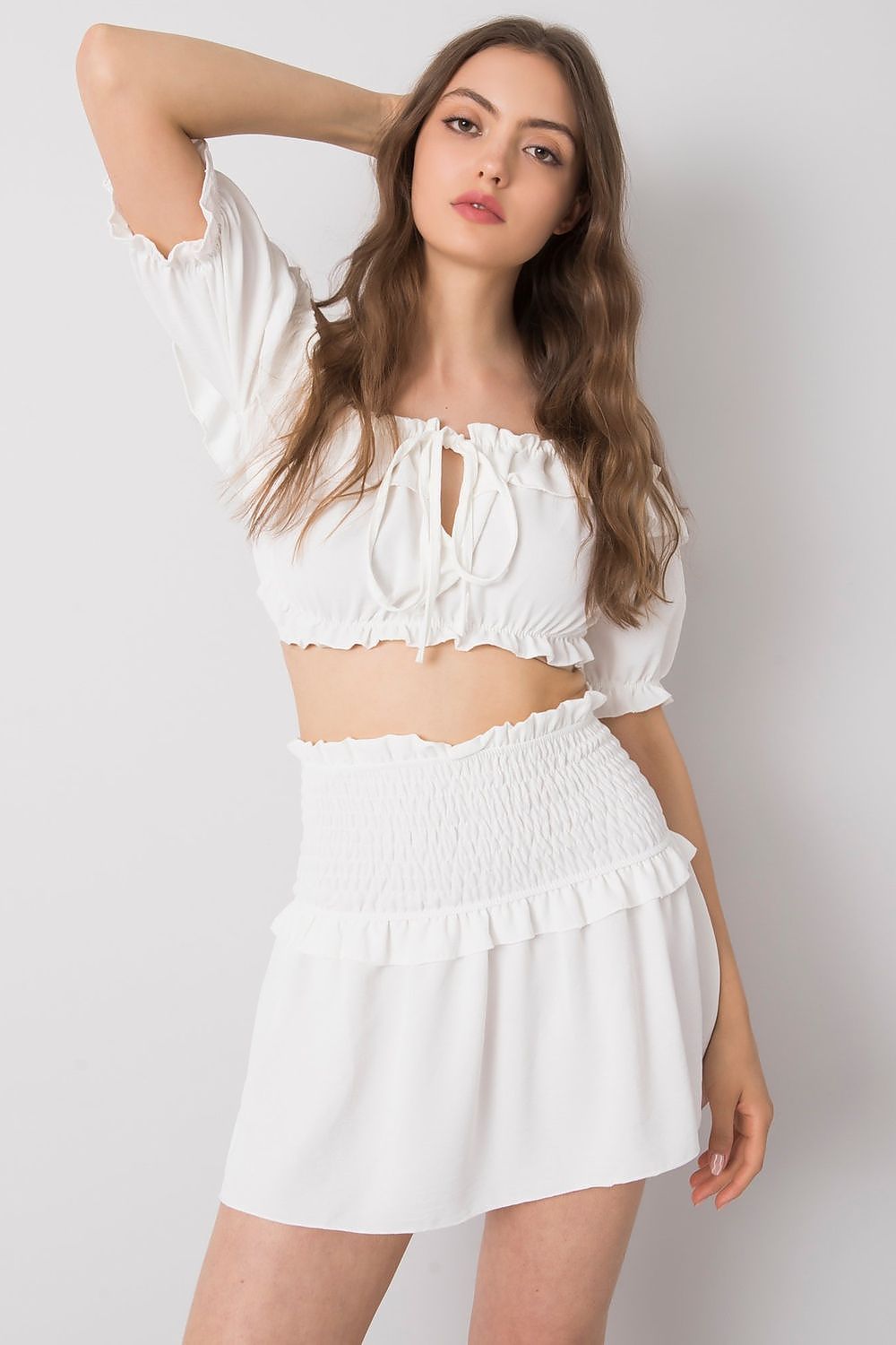  Spódnica Model TW-SD-BI-26716.47 White - Och Bella 
