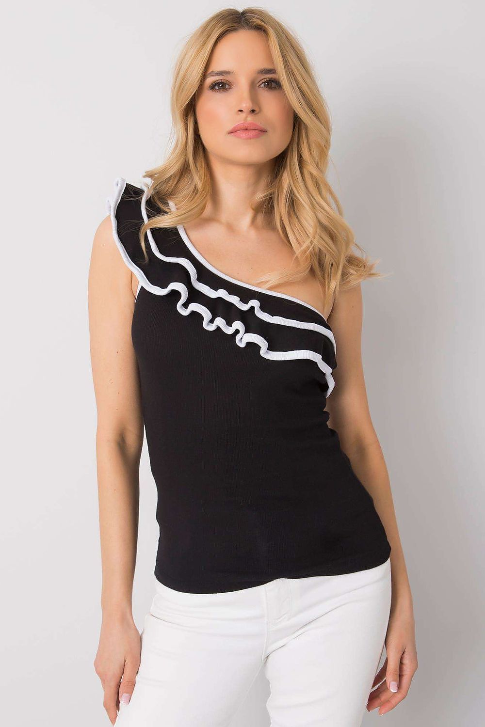 Koszulka Top Model TW-TP-OB018.08 Black - Och Bella 