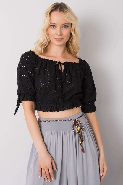   Bluzka Model TW-TP-BI-25455.43 Black - Och Bella 
