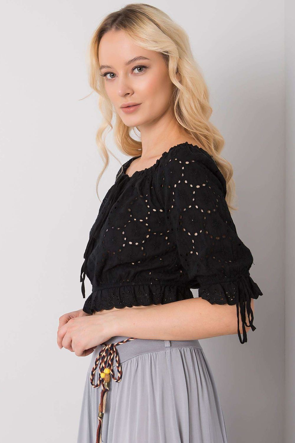   Bluzka Model TW-TP-BI-25455.43 Black - Och Bella 