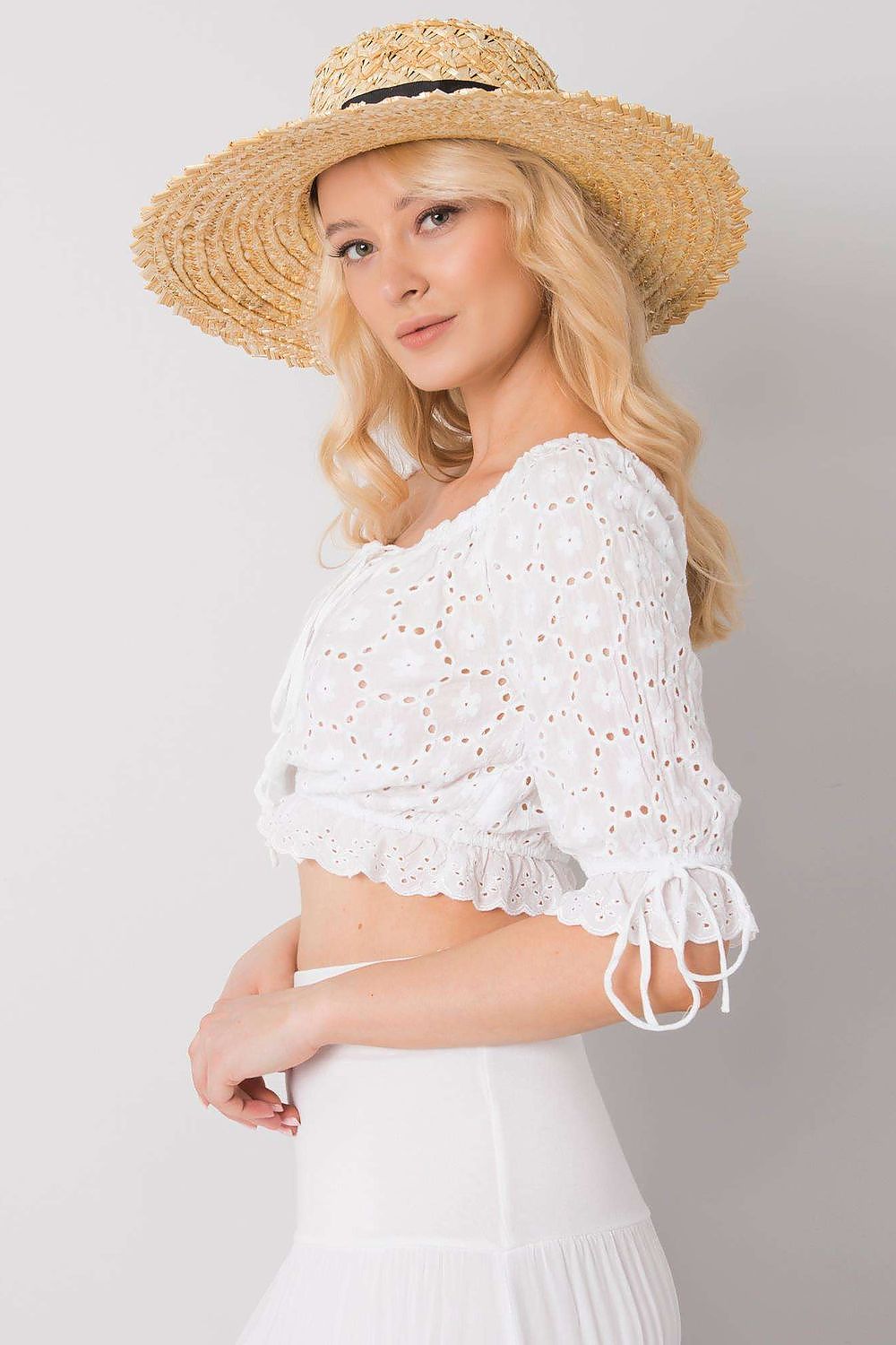  Bluzka Model TW-TP-BI-25455.43 White - Och Bella 