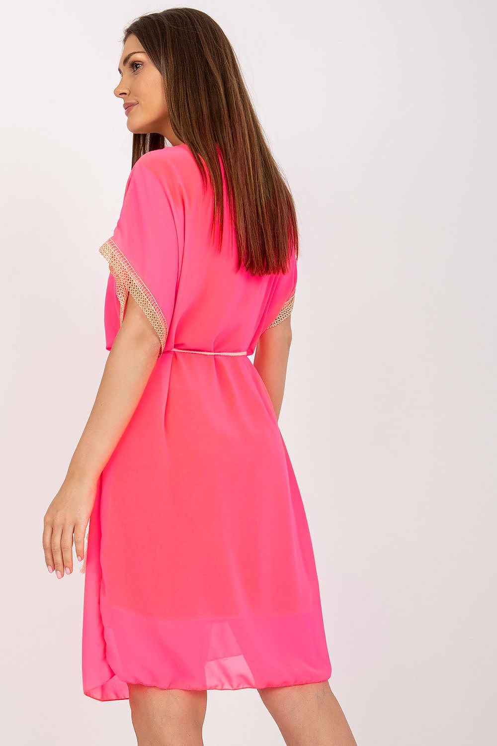  Sukienka Model DHJ-SK-1508.12 Fluo Pink - Italy Moda 