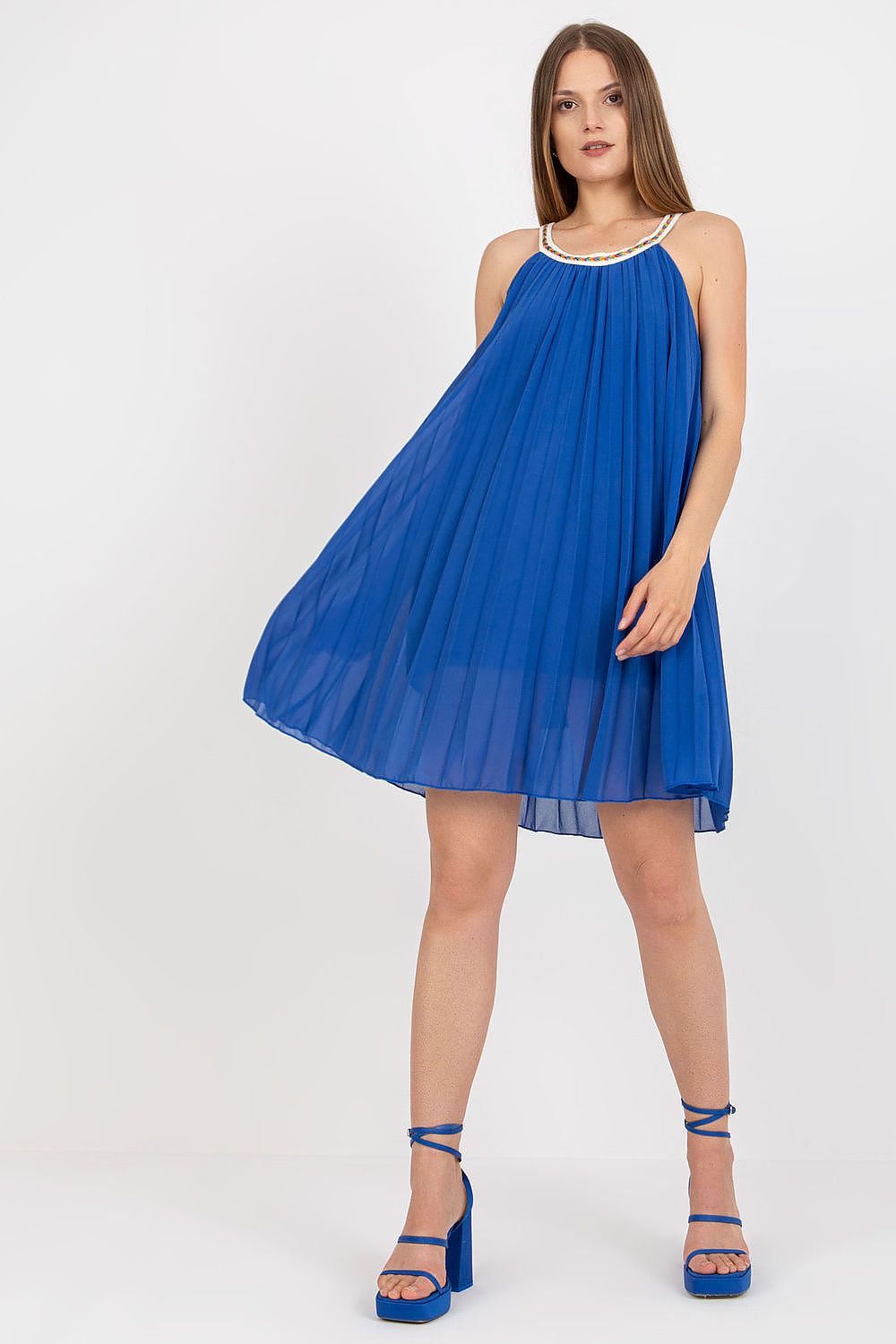  Sukienka Model DHJ-SK-0010.35 Dark Blue - Italy Moda 