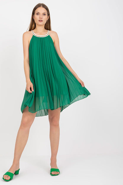  Sukienka Model DHJ-SK-0010.35 Dark Green - Italy Moda 