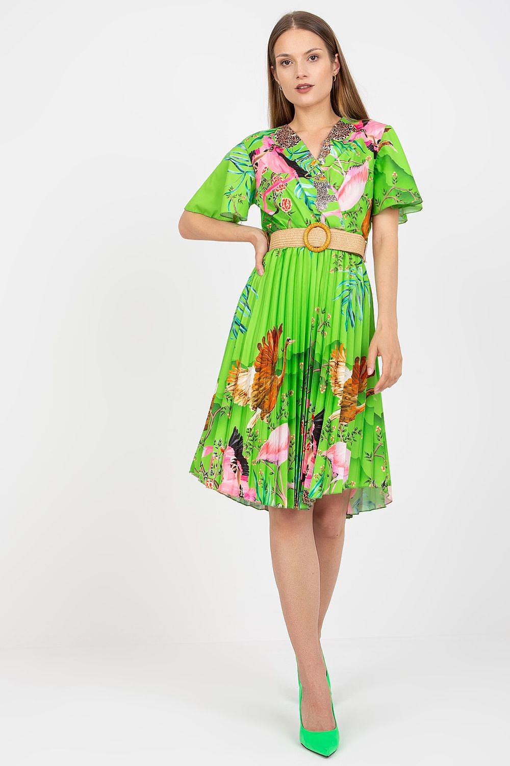  Sukienka Model DHJ-SK-15817.32 Light Green - Italy Moda 