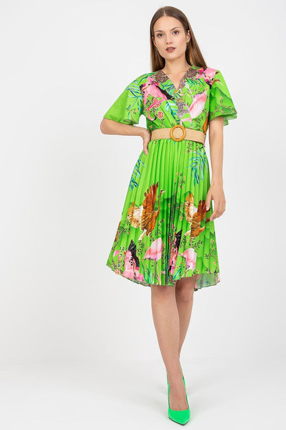  Sukienka Model DHJ-SK-15817.32 Light Green - Italy Moda 