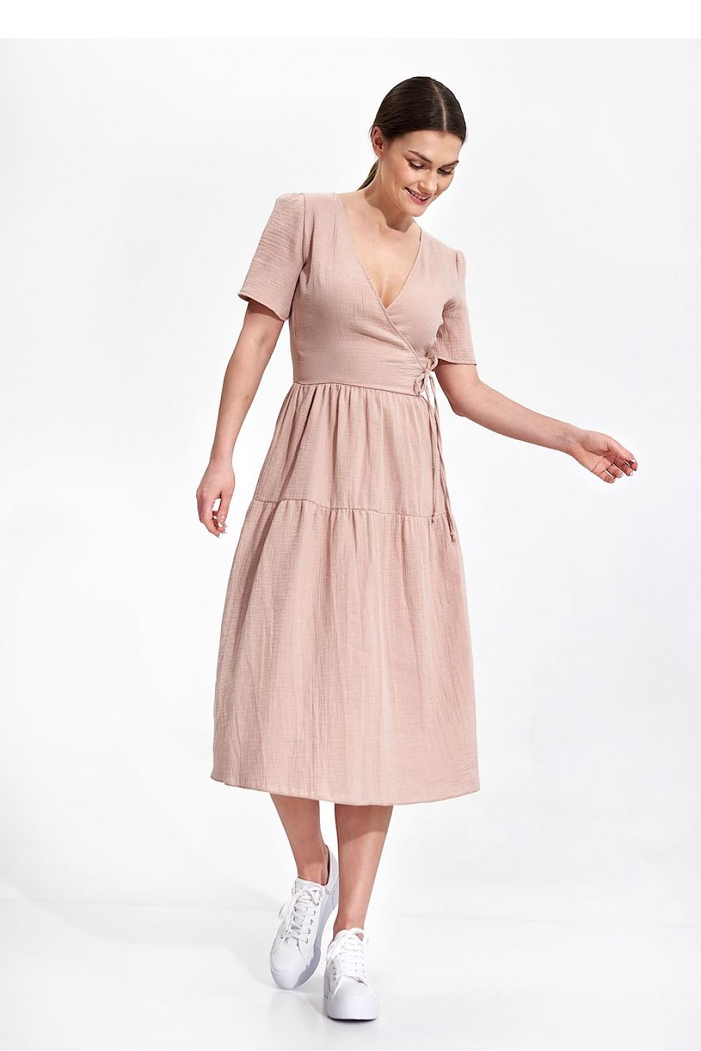  Sukienka Model M872 Beige - Figl 