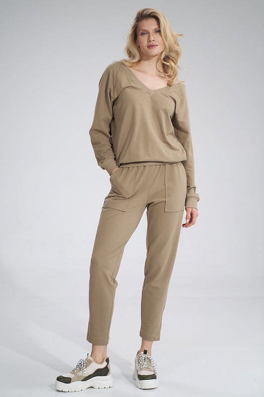   Bluza Damska Model M799 Beige - Figl 