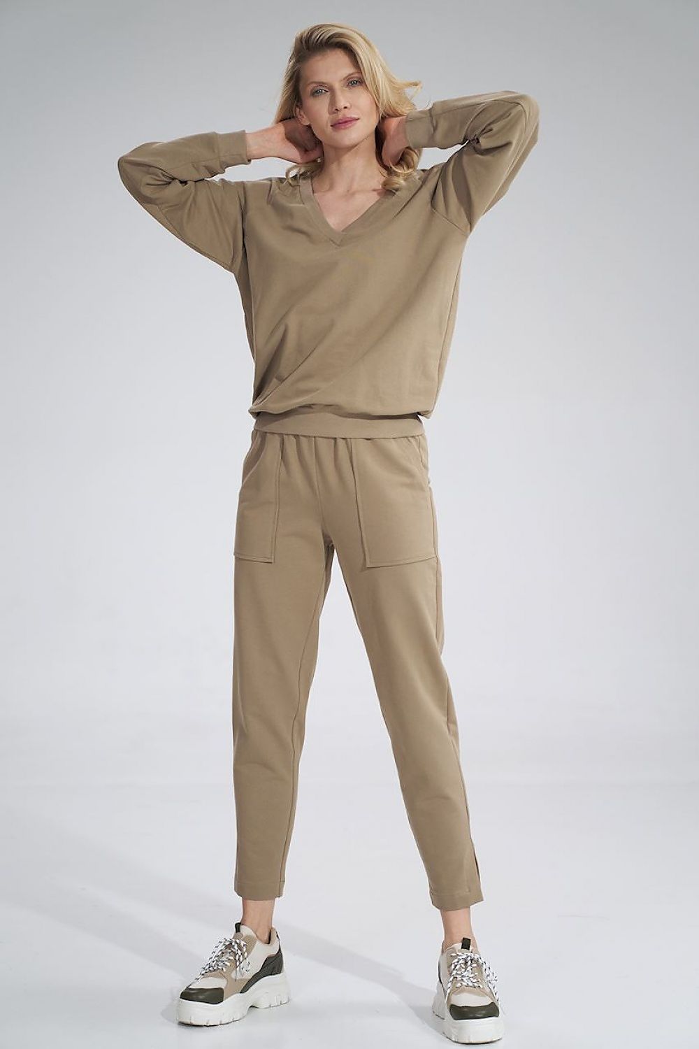   Bluza Damska Model M799 Beige - Figl 