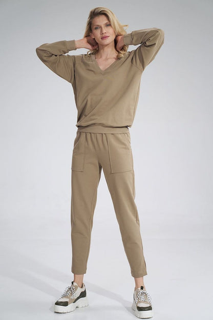   Bluza Damska Model M799 Beige - Figl 