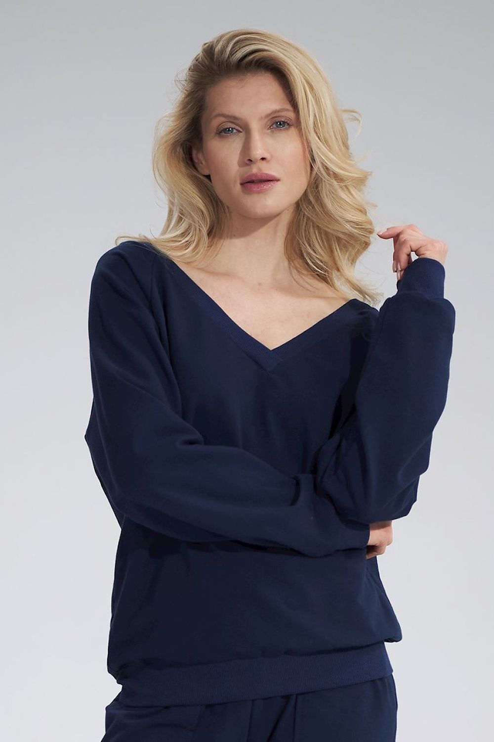   Bluza Damska Model M799 Navy - Figl 