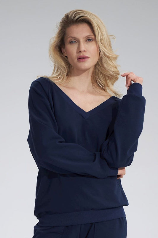   Bluza Damska Model M799 Navy - Figl 