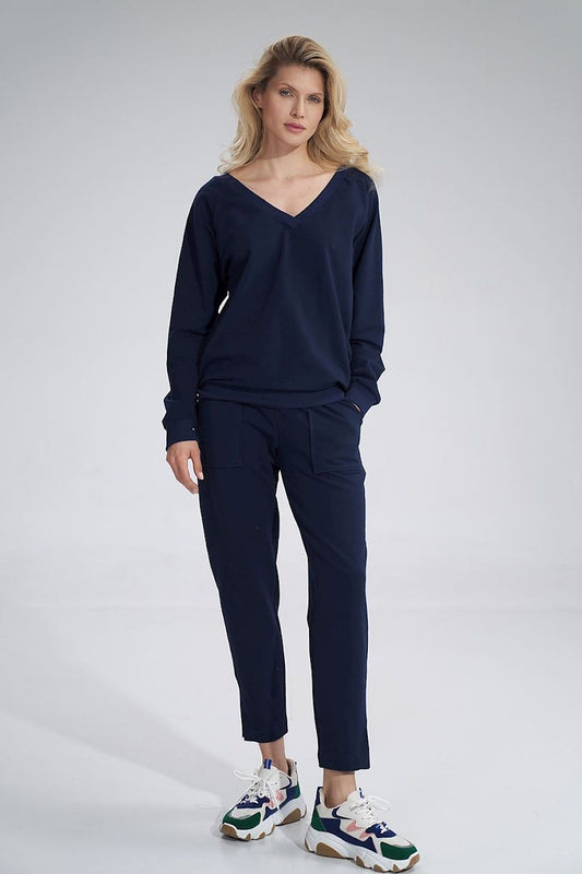   Bluza Damska Model M799 Navy - Figl 