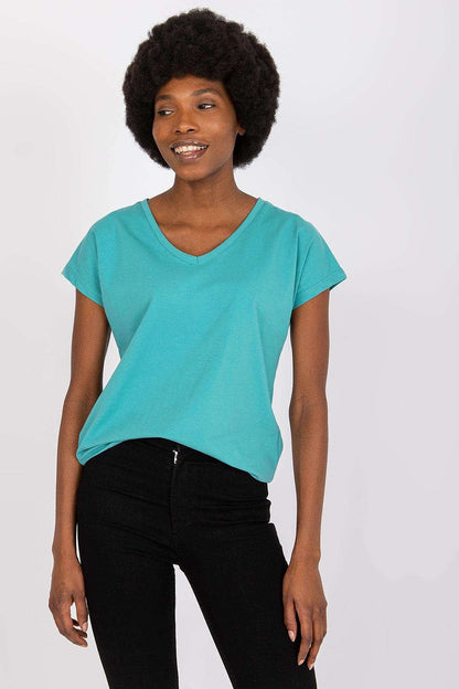   T-shirt Damski Model AP-TS-A-004 Turkus - BFG 