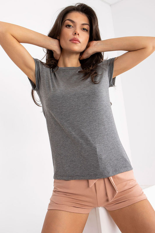   T-shirt Damski Model RV-TS-4623.56 Dark Grey - BFG 