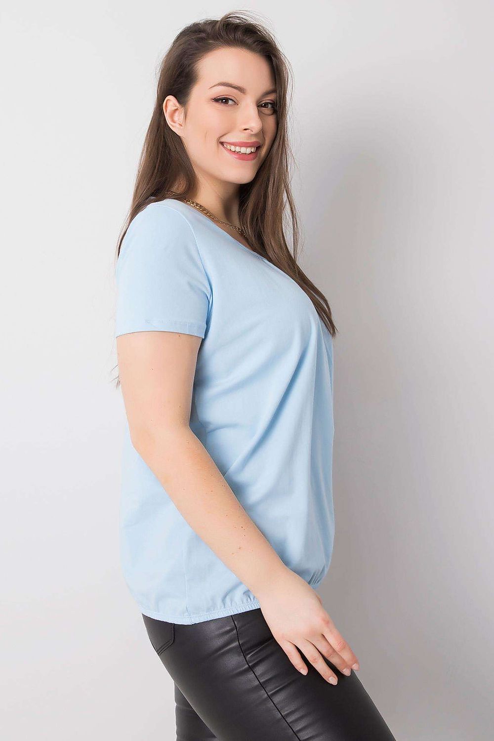   T-shirt Damski Model RV-TS-6320.85P Light Blue - BFG 