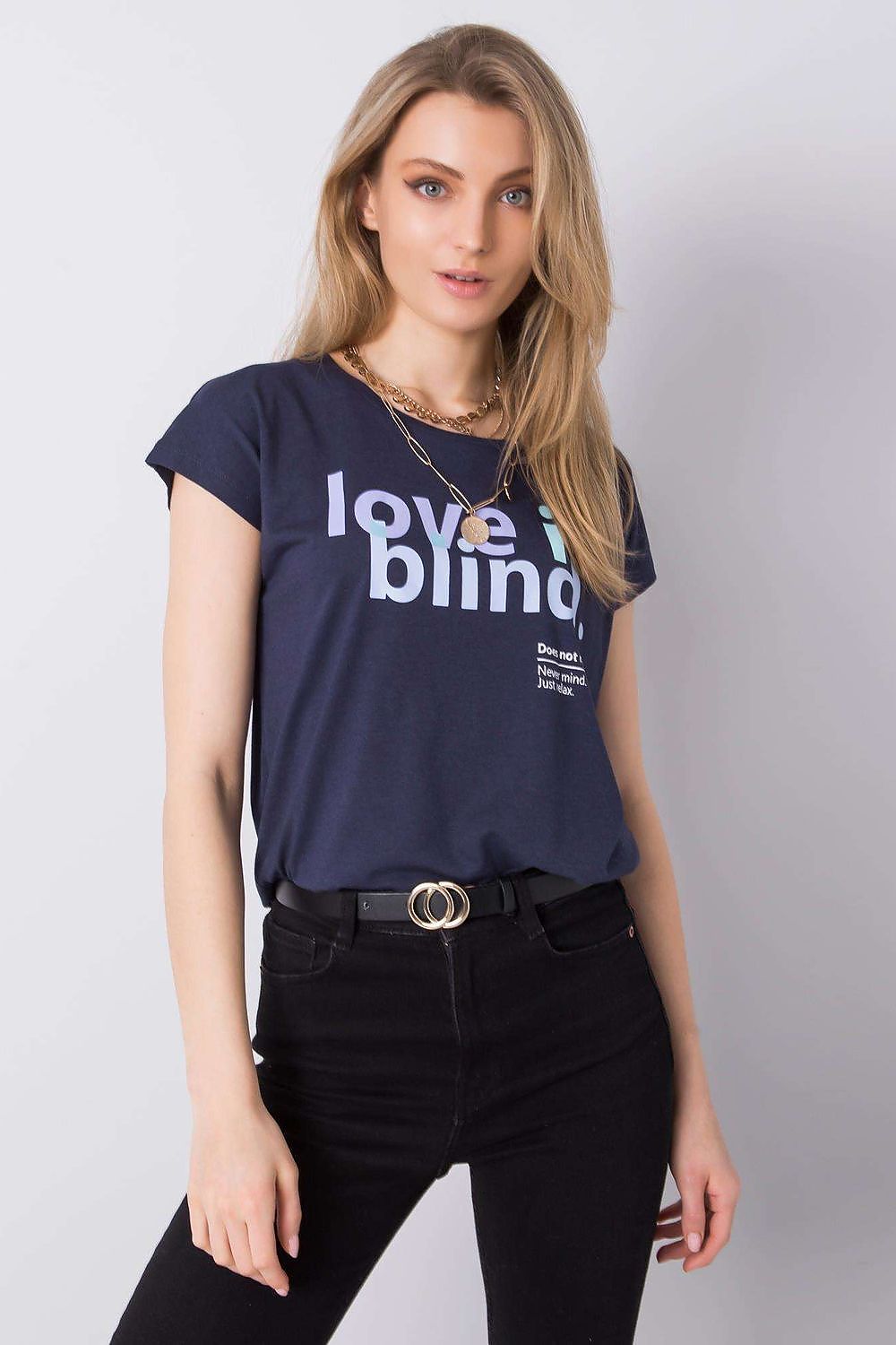   T-shirt Damski Model D1552Z02042A Navy - Stitch&Soul 
