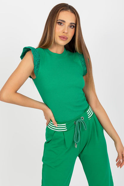   Bluzka Model FN-BZ-4592.12 Green - Rue Paris 
