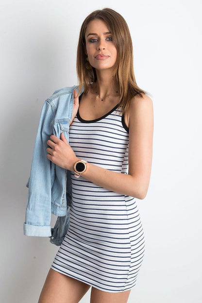  Sukienka Model YP-SK-wmu0537-3.94P White/Blue - Yups 