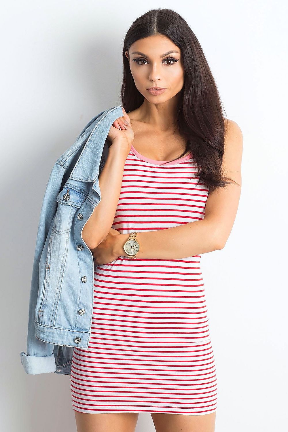  Sukienka Model YP-SK-wmu0537.83P White/Red - Yups 