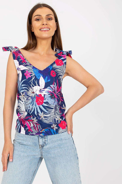  Koszulka Top Model WN-TP-1482-4.67 Navy - Rue Paris 