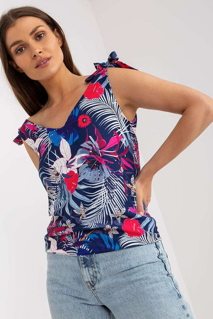  Koszulka Top Model WN-TP-1482-4.67 Navy - Rue Paris 