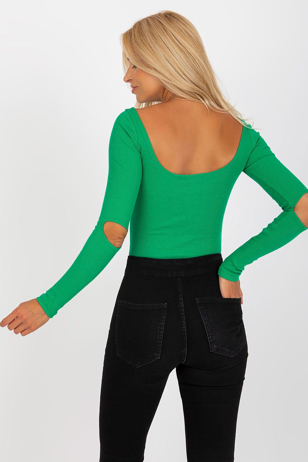   Bluzka Model RV-BZ-8021.23 Green - Rue Paris 