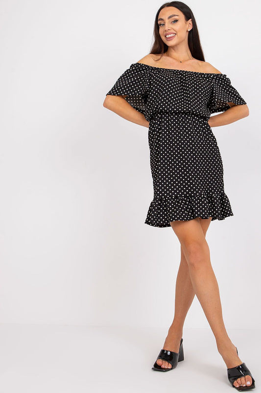 Sukienka Model RO-SK-ELB-2316.38X Black/White - Rue Paris 