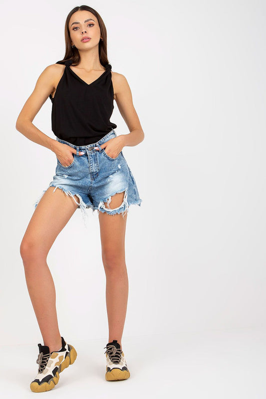  Koszulka Top Model RV-TP-8053.29 Black - Rue Paris 