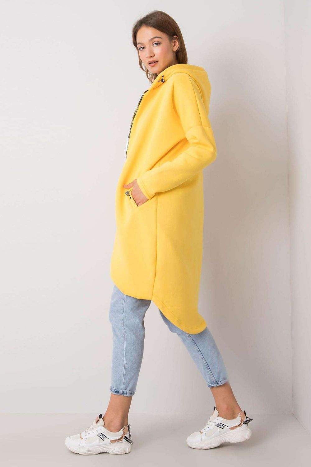   Bluza Damska Model RV-BL-4858-1.99P Yellow - Rue Paris 
